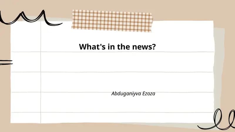 Breaking international headlines
