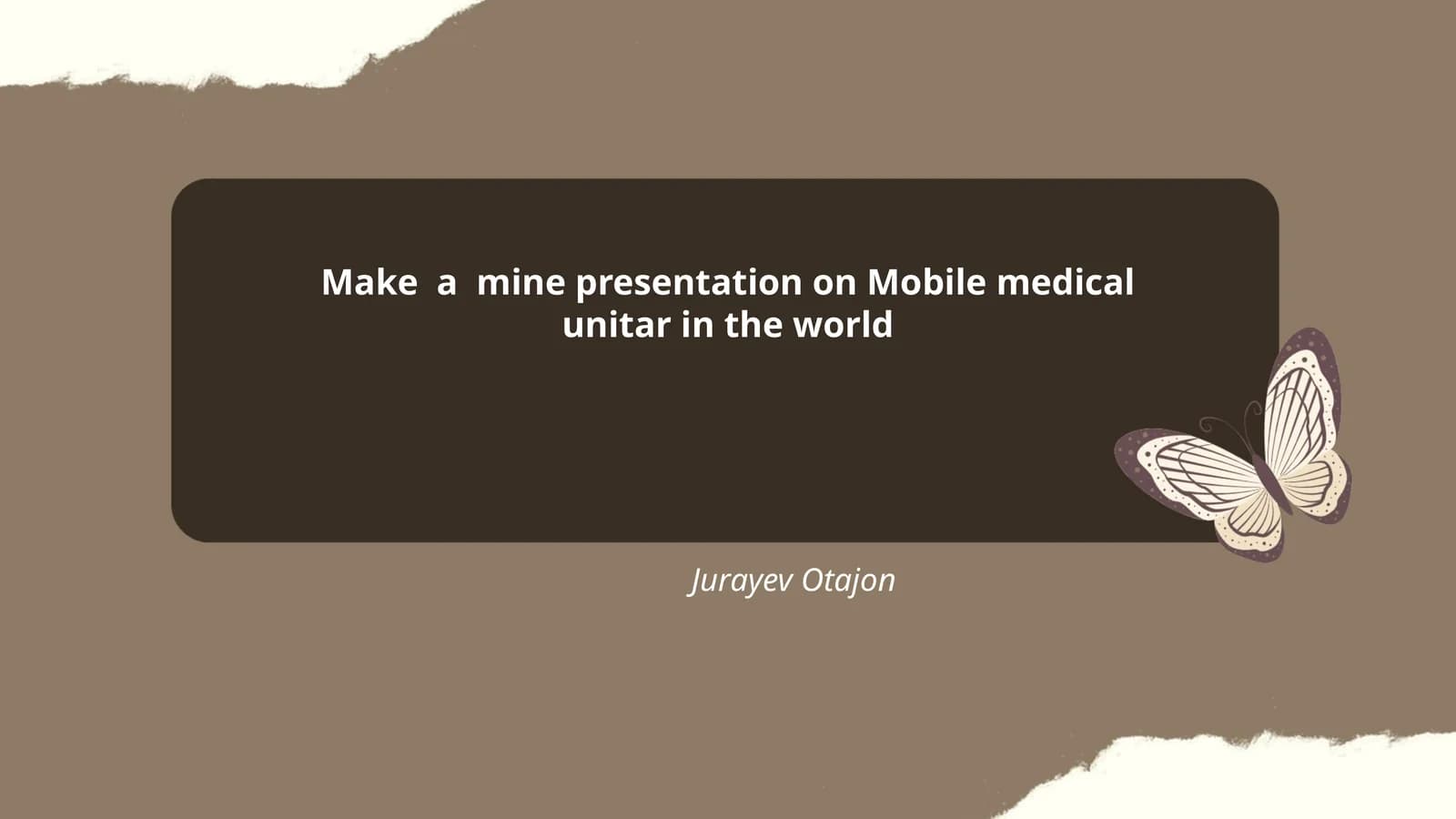 Mobile Medical Units Presentation