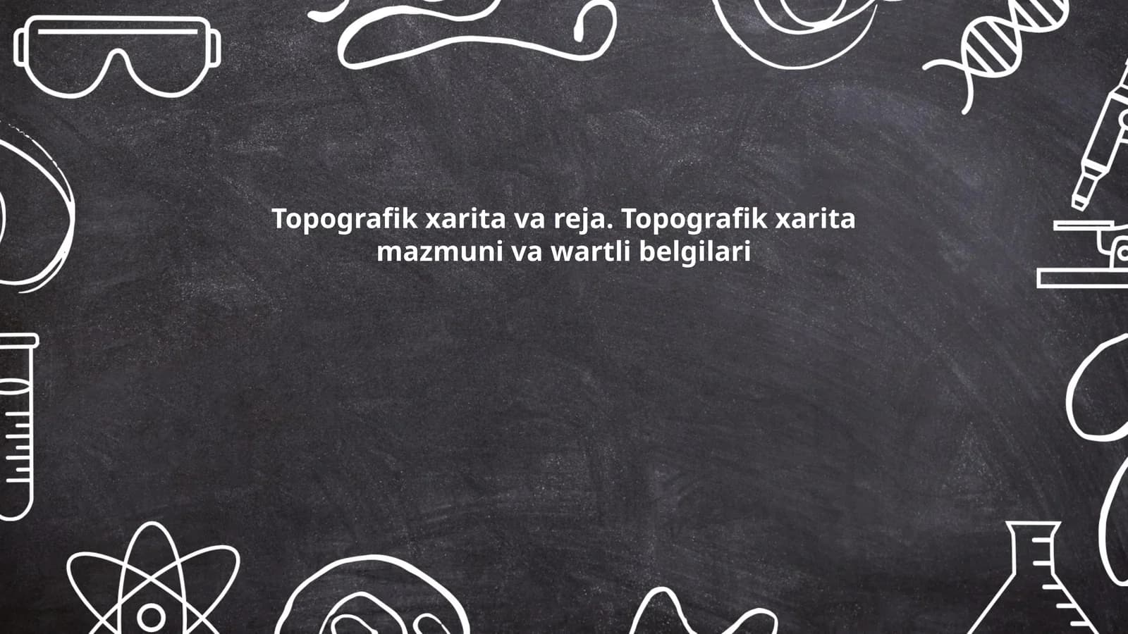 Topografik xarita va reja