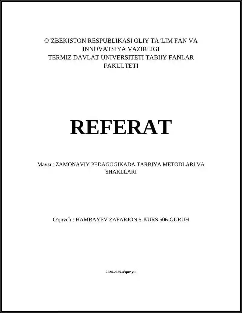 Interaktiv Ta'lim Metodlari