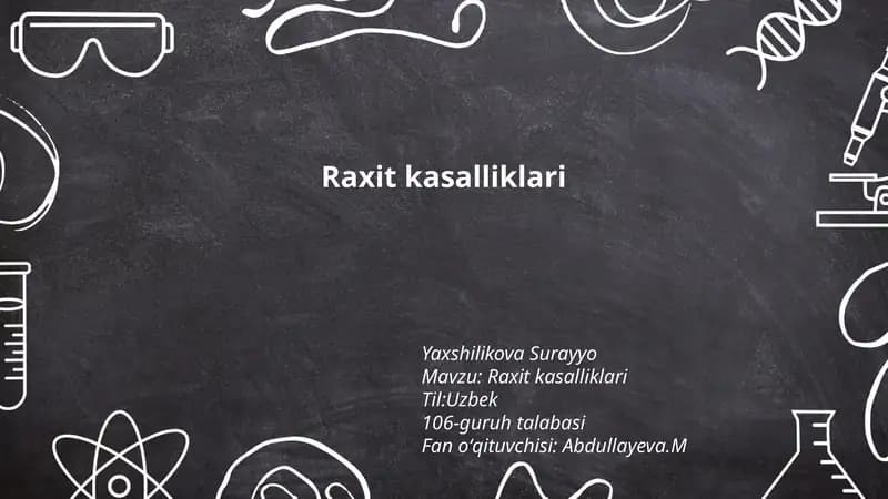 Raxit kasalliklari