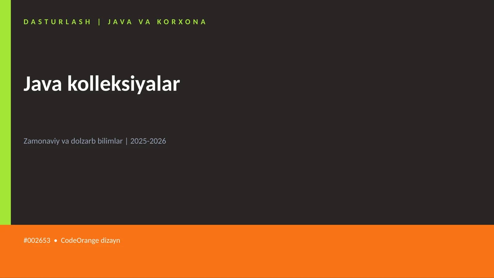 Java kolleksiyalar