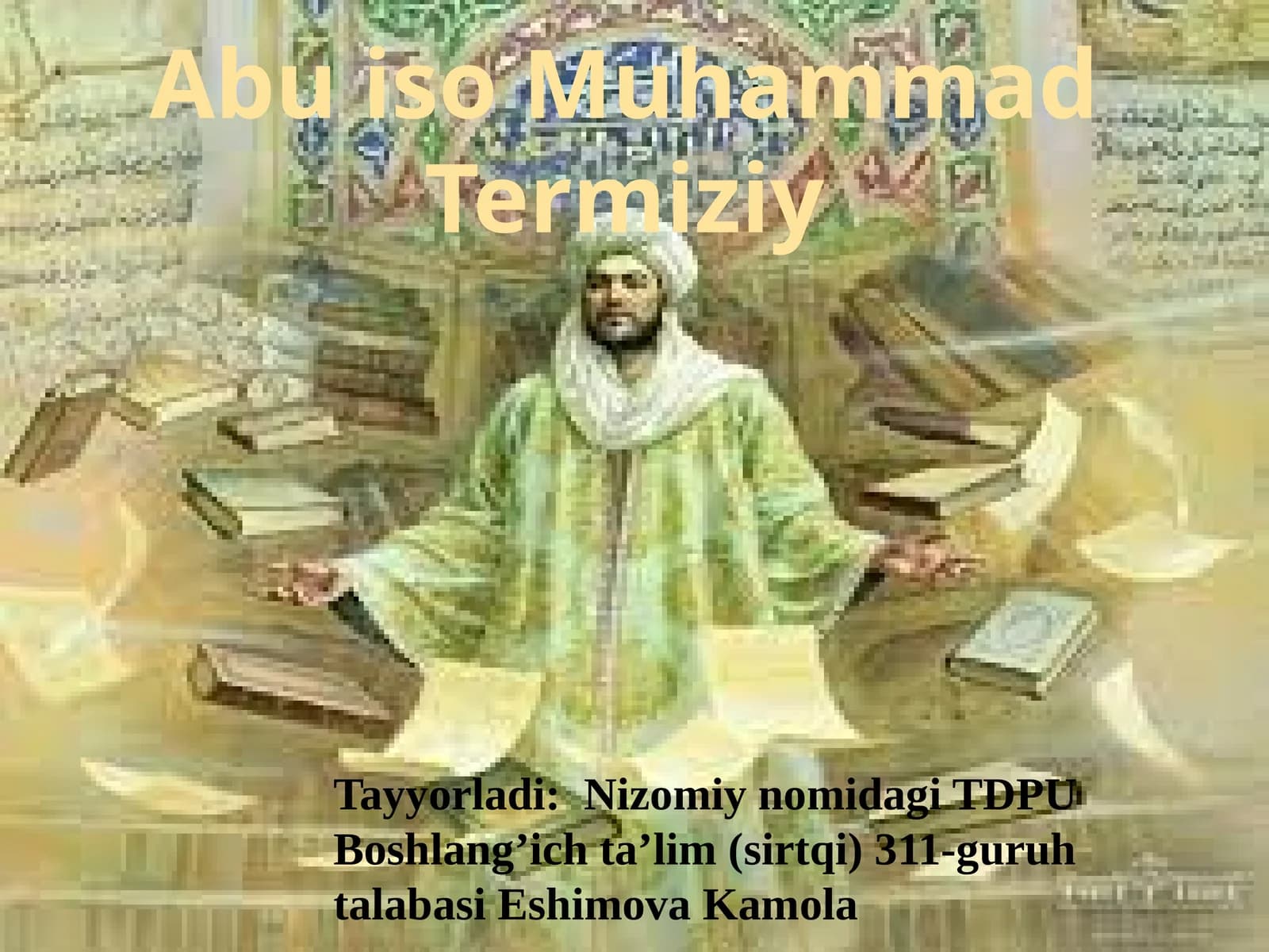 Abu Iso Muhammad Termiziy