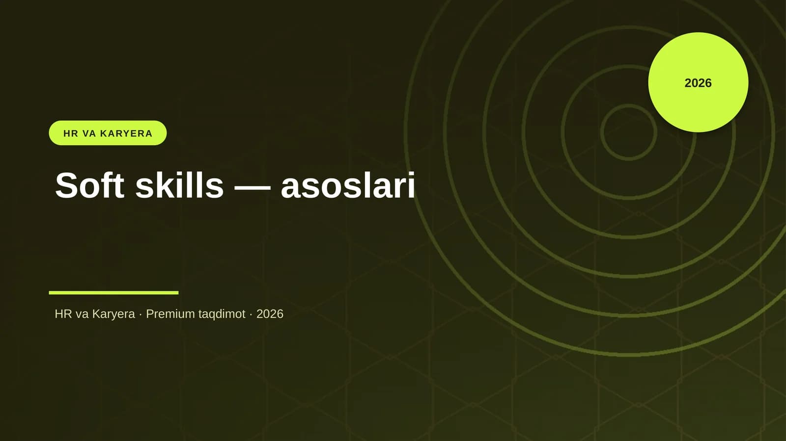 Soft skills — asoslari