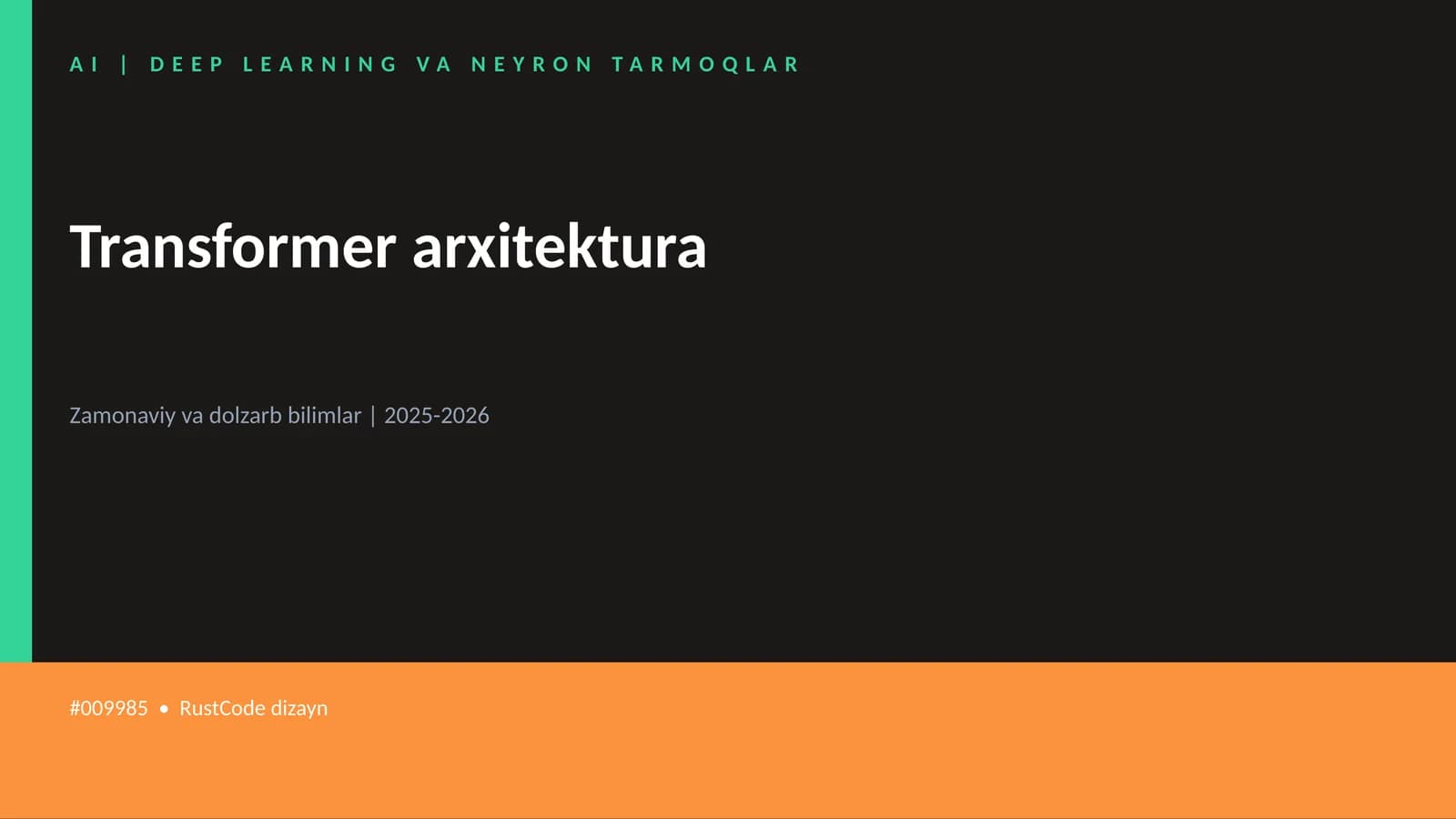 Transformer arxitektura