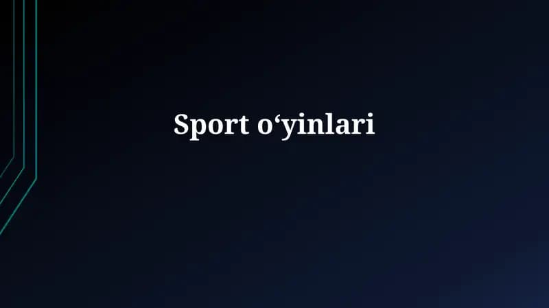 Sportoʻyinlari