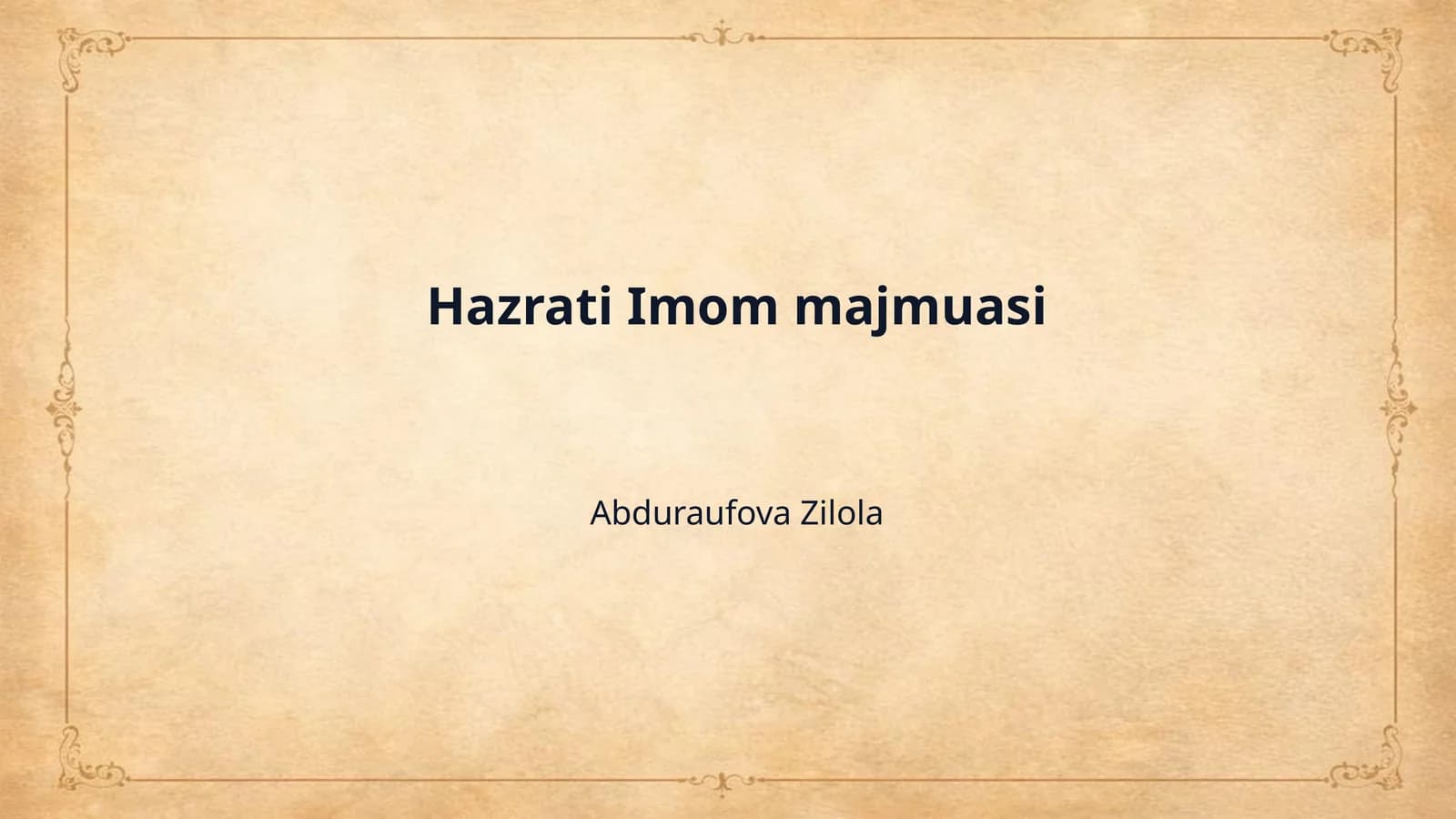 Hazrati Imom majmuasi