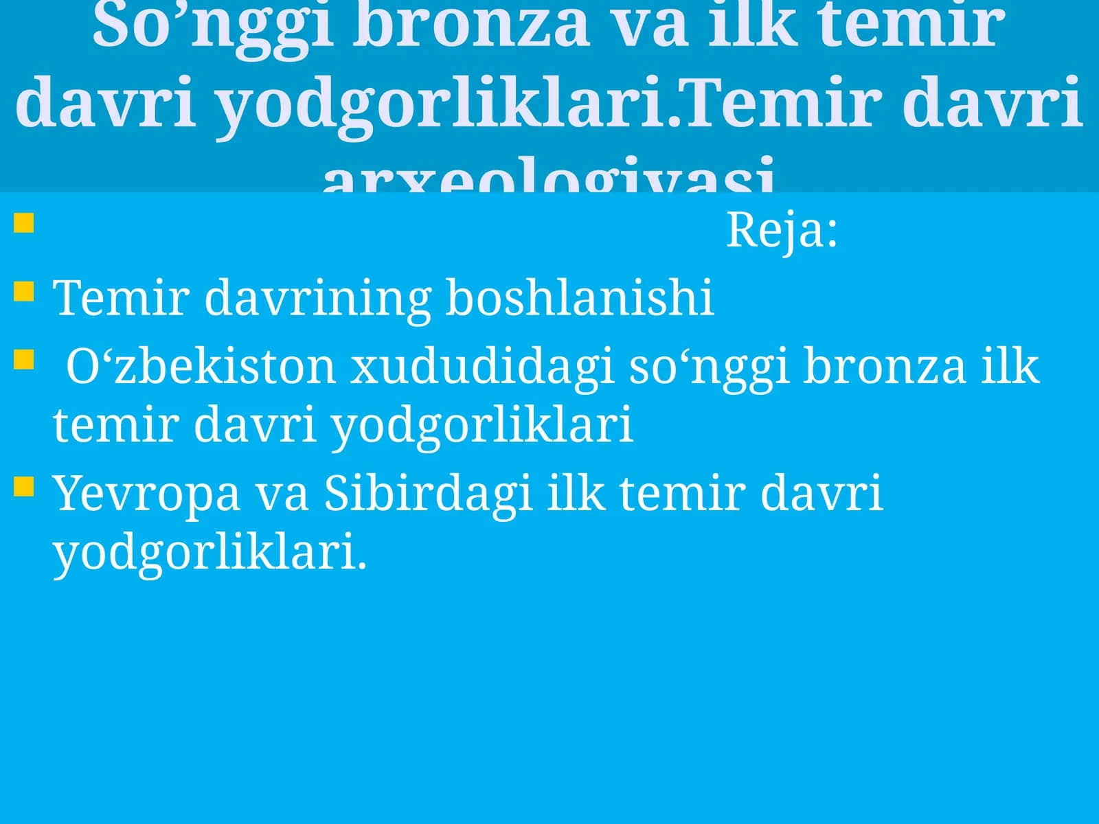 Temir davri yodgorliklari