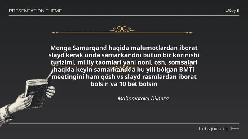 Samarqand haqida malumotlar