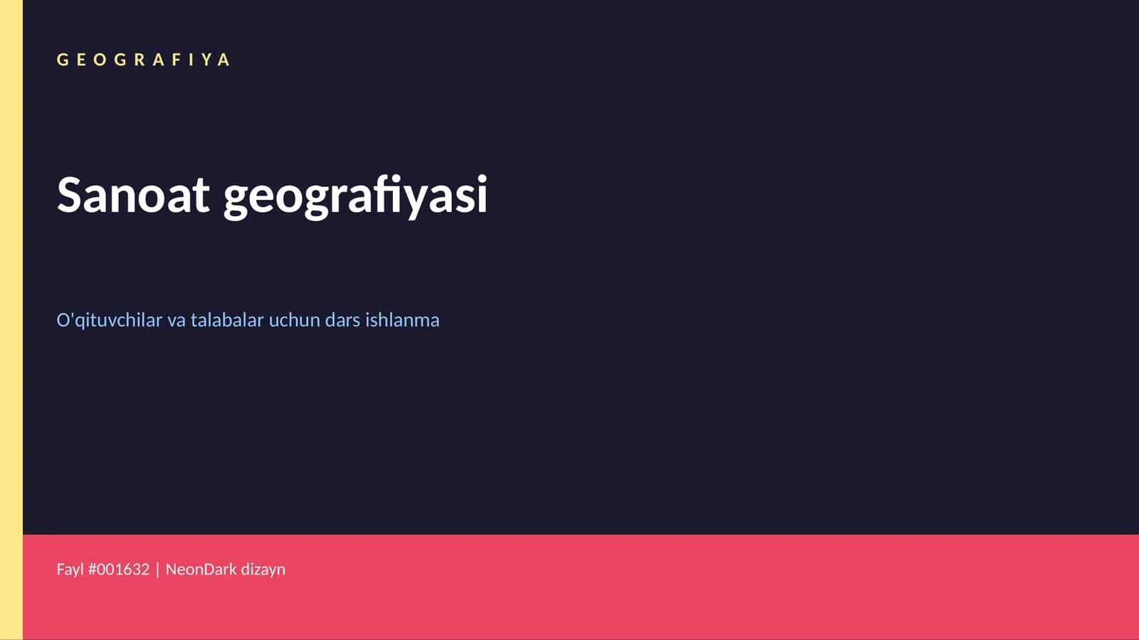 Sanoat geografiyasi
