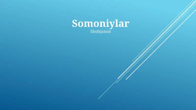 Somoniylar