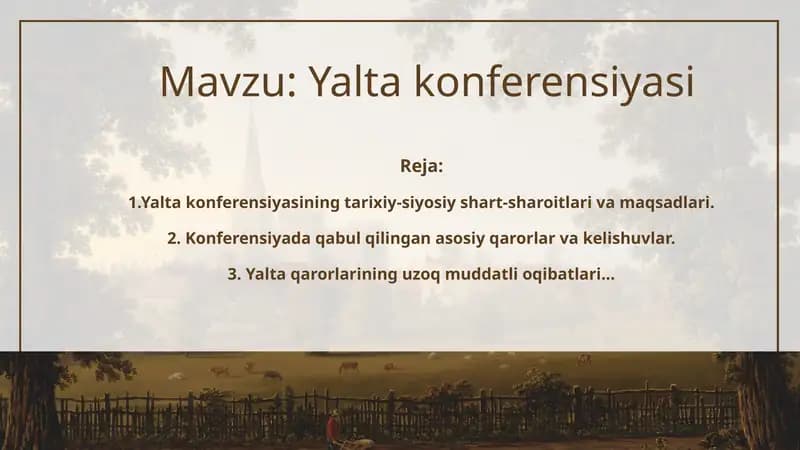 Yalta konferensiyasi