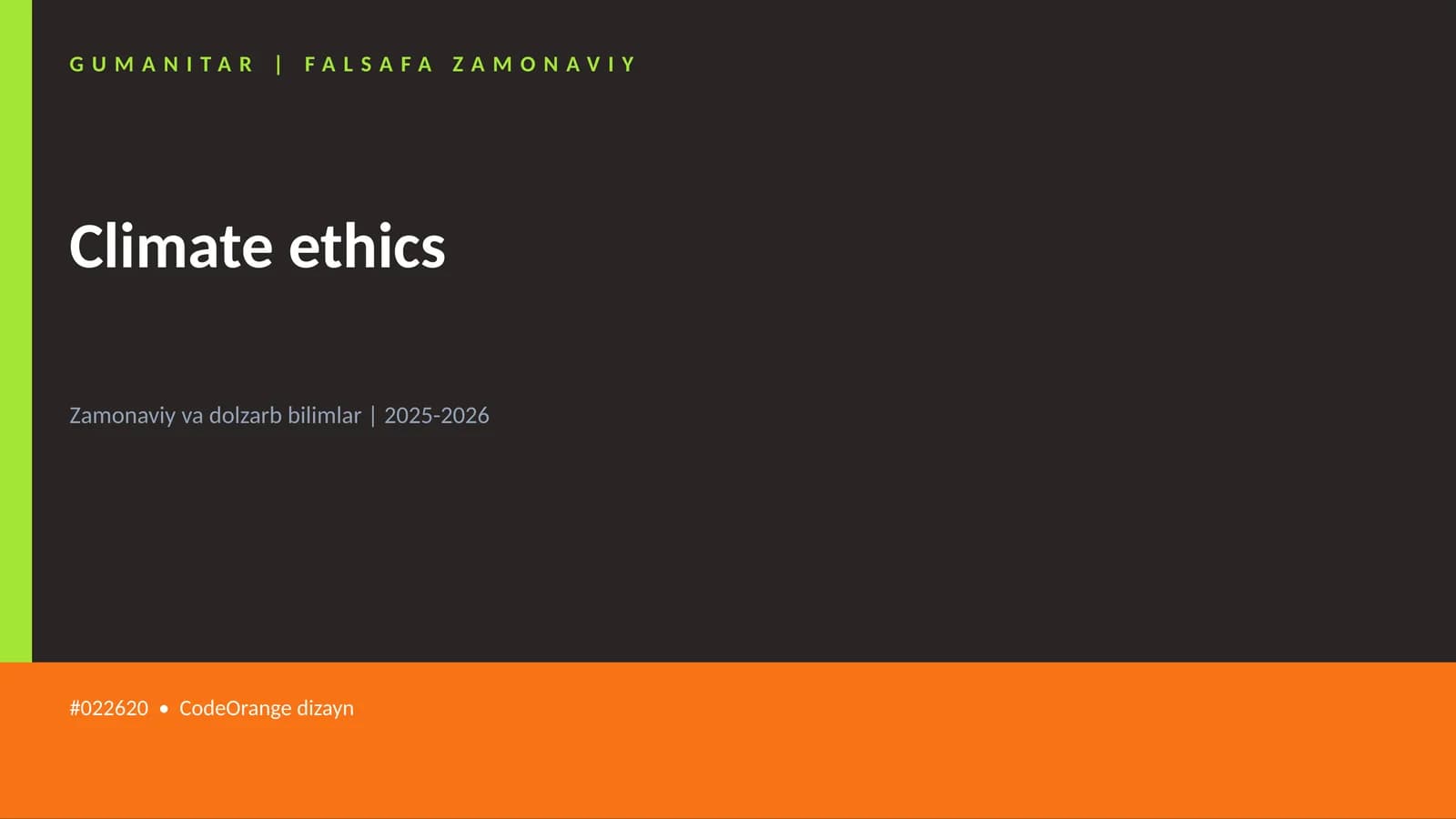 Climate ethics