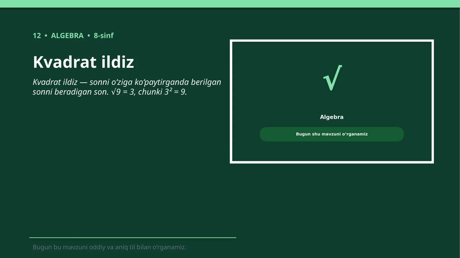 Kvadrat ildiz