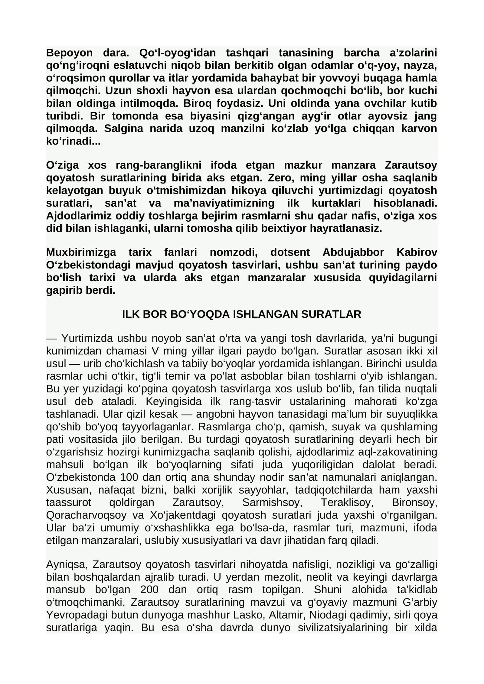 Zarautsoy qoyatosh suratlari