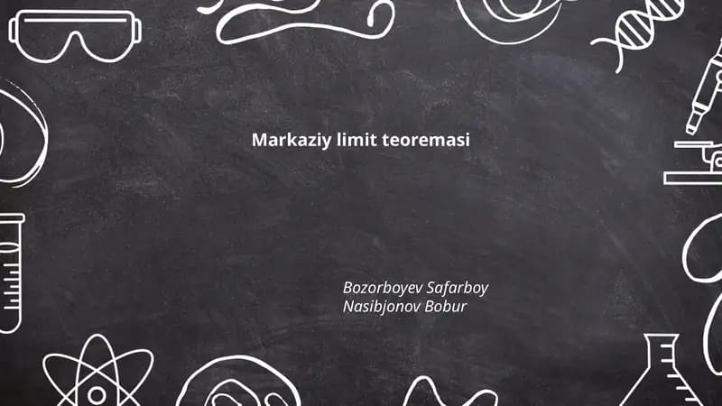 Markaziy limit teoremasi
