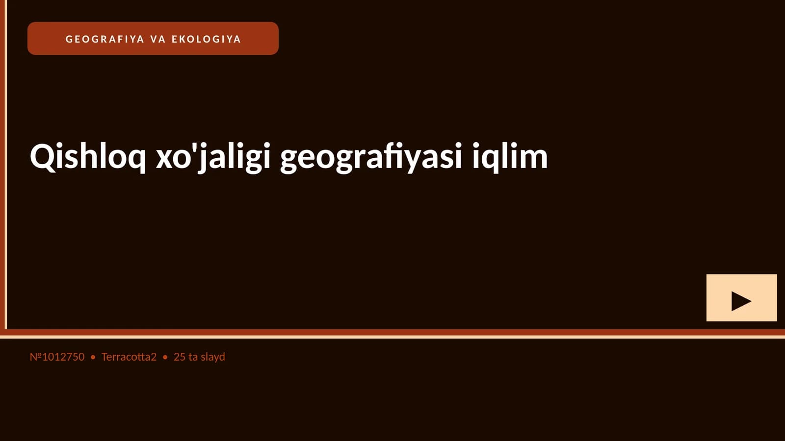 Qishloq xo'jaligi geografiyasi iqlim