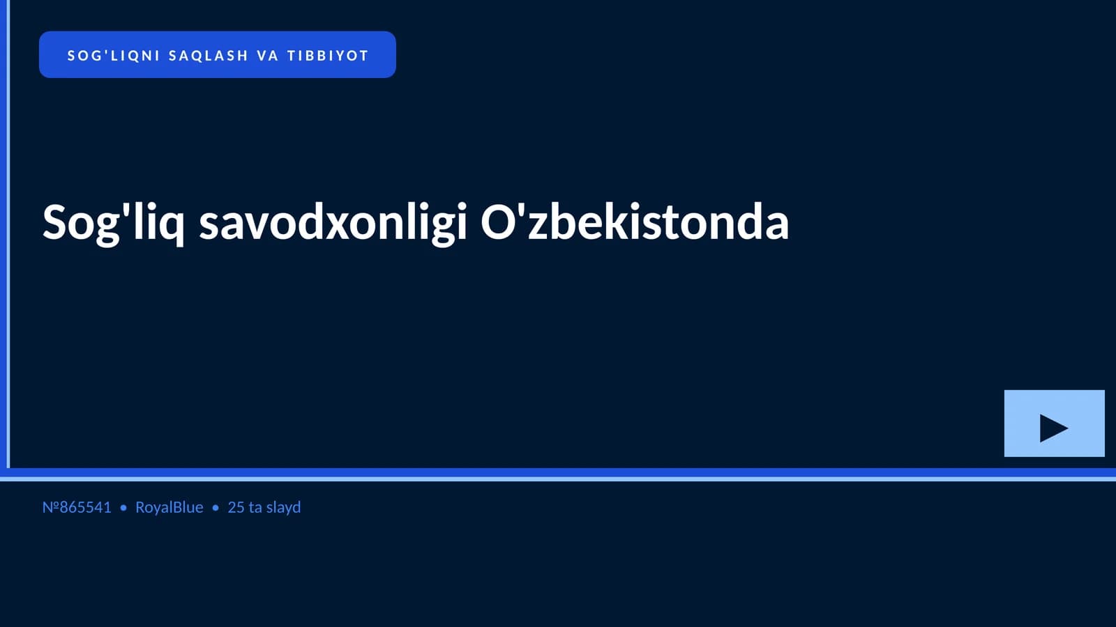 Sog'liq savodxonligi O'zbekistonda