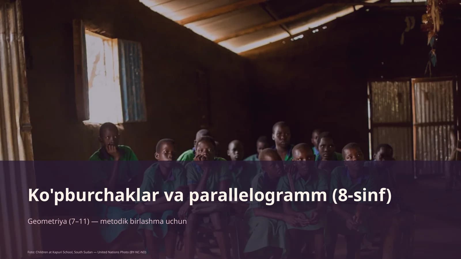 Ko'pburchaklar va parallelogramm