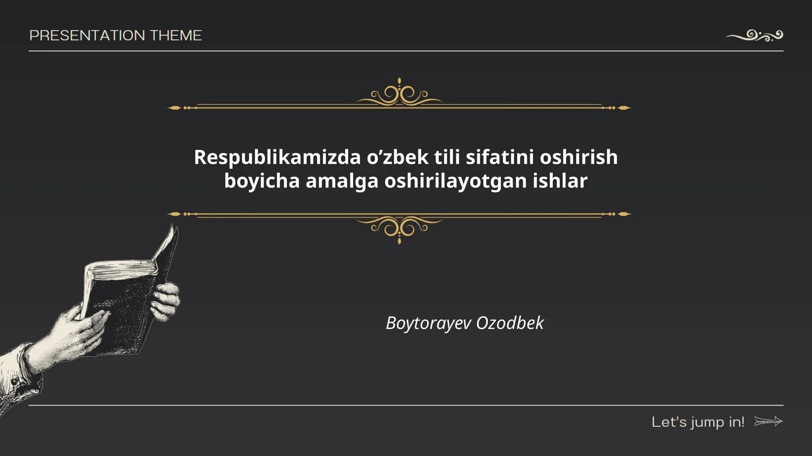 O'zbek tilini oshirish