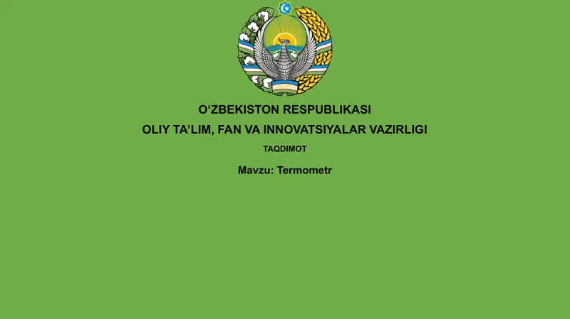 Termometr