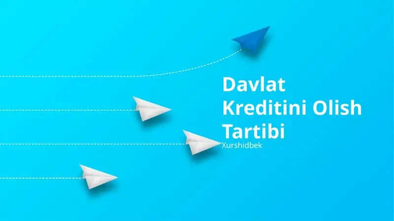 Davlat Kreditini Olish Tartibi