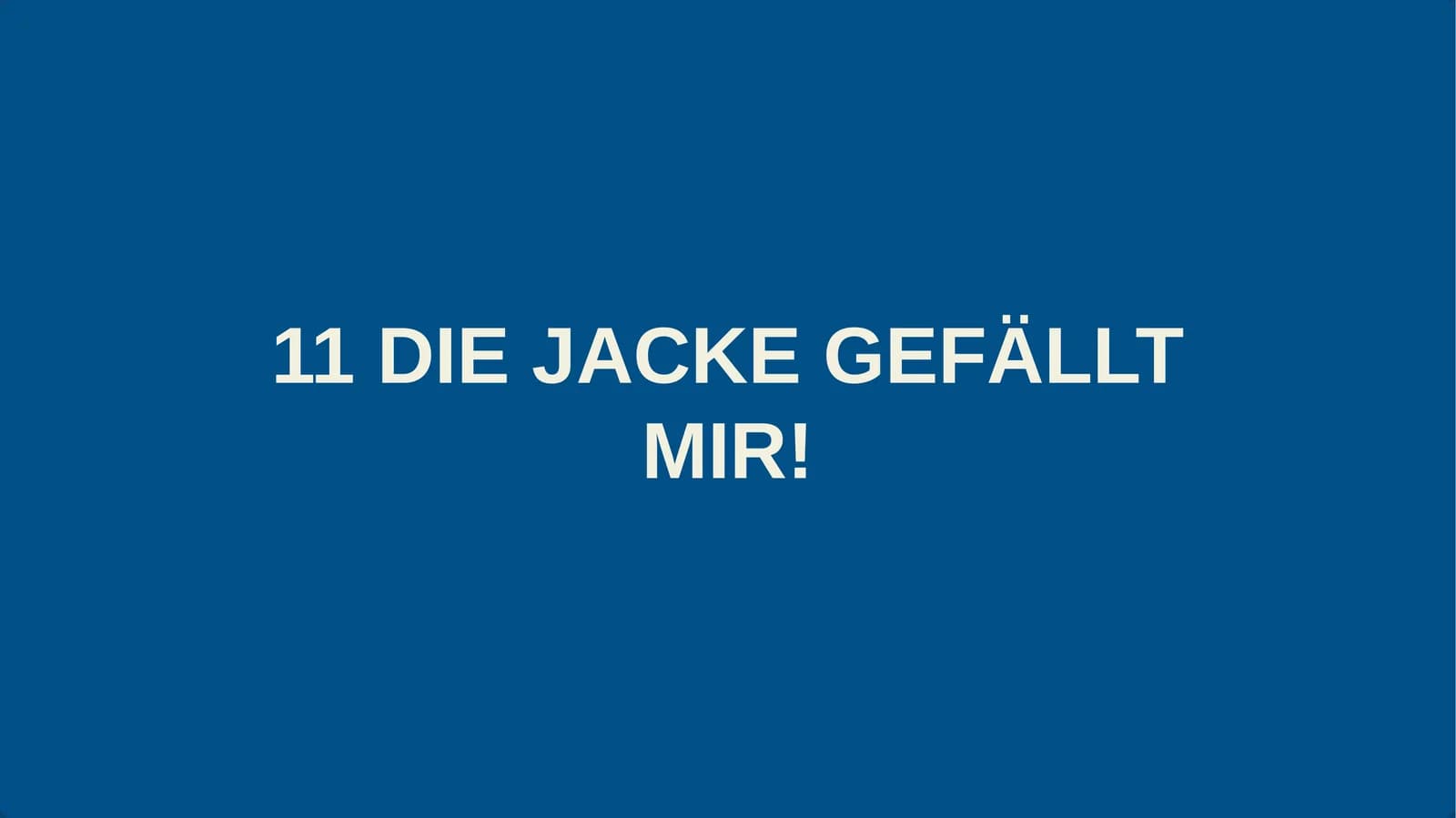 Die Jacke Gefällt Mir