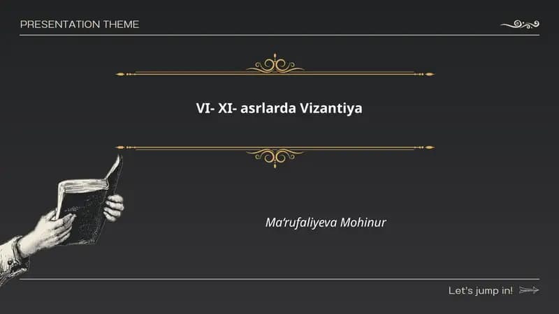 VI- XI- asrlarda Vizantiya