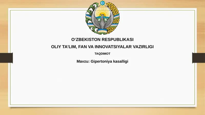 Gipertoniyakasalligi