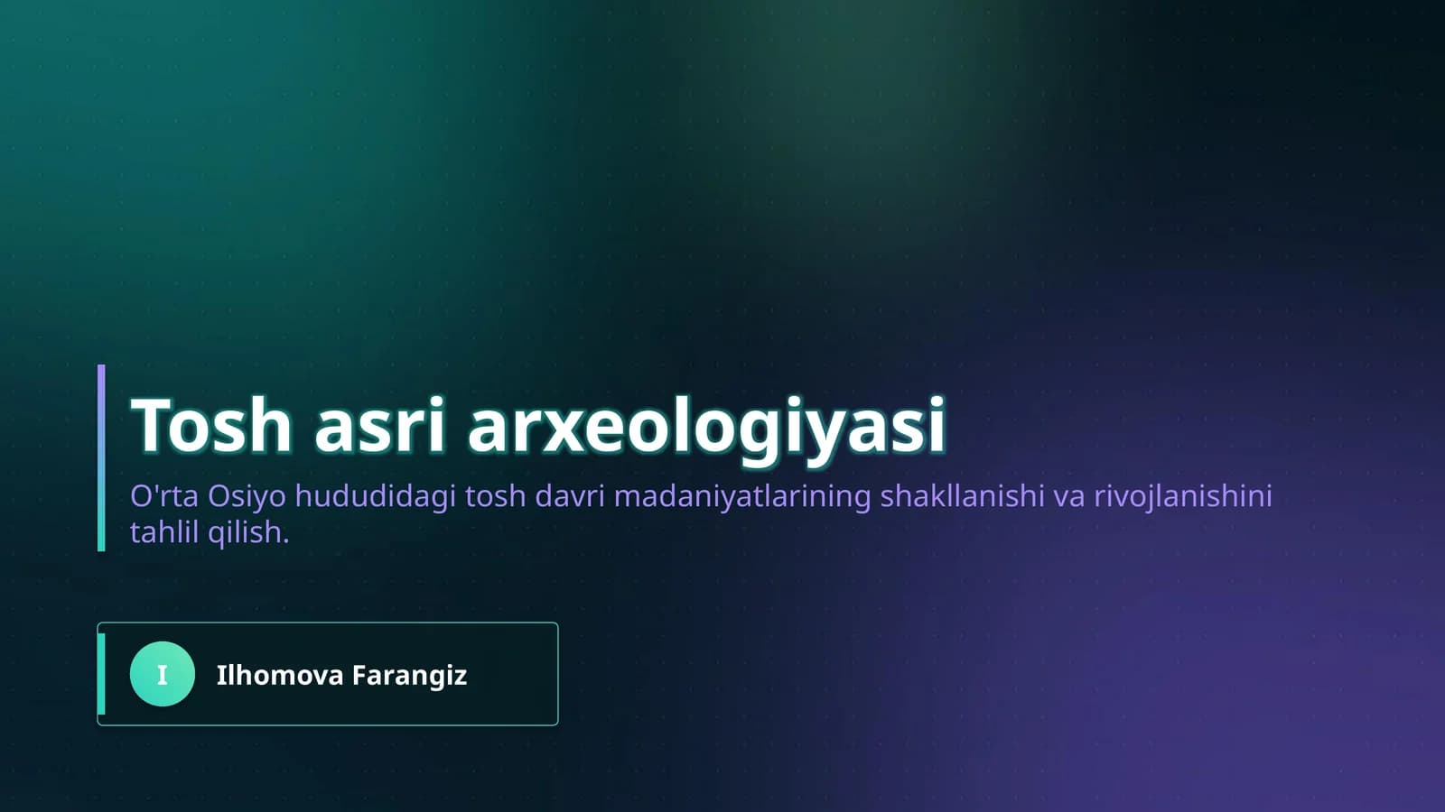 Tosh asri arxeologiyasi