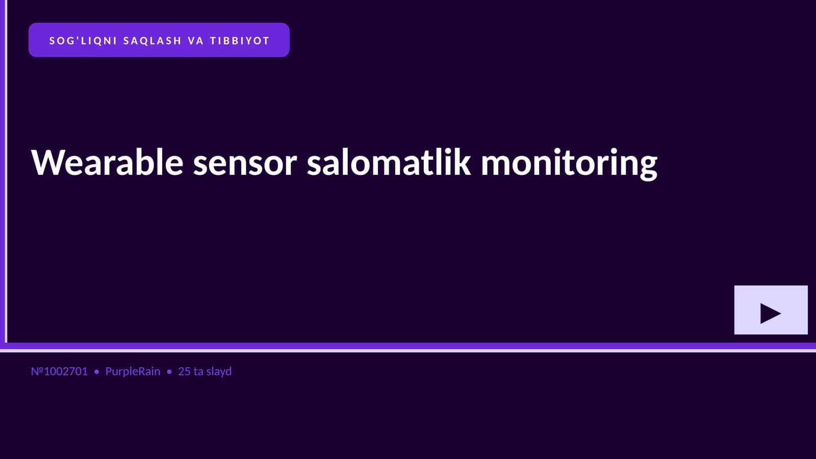 Wearable sensor salomatlik monitoring