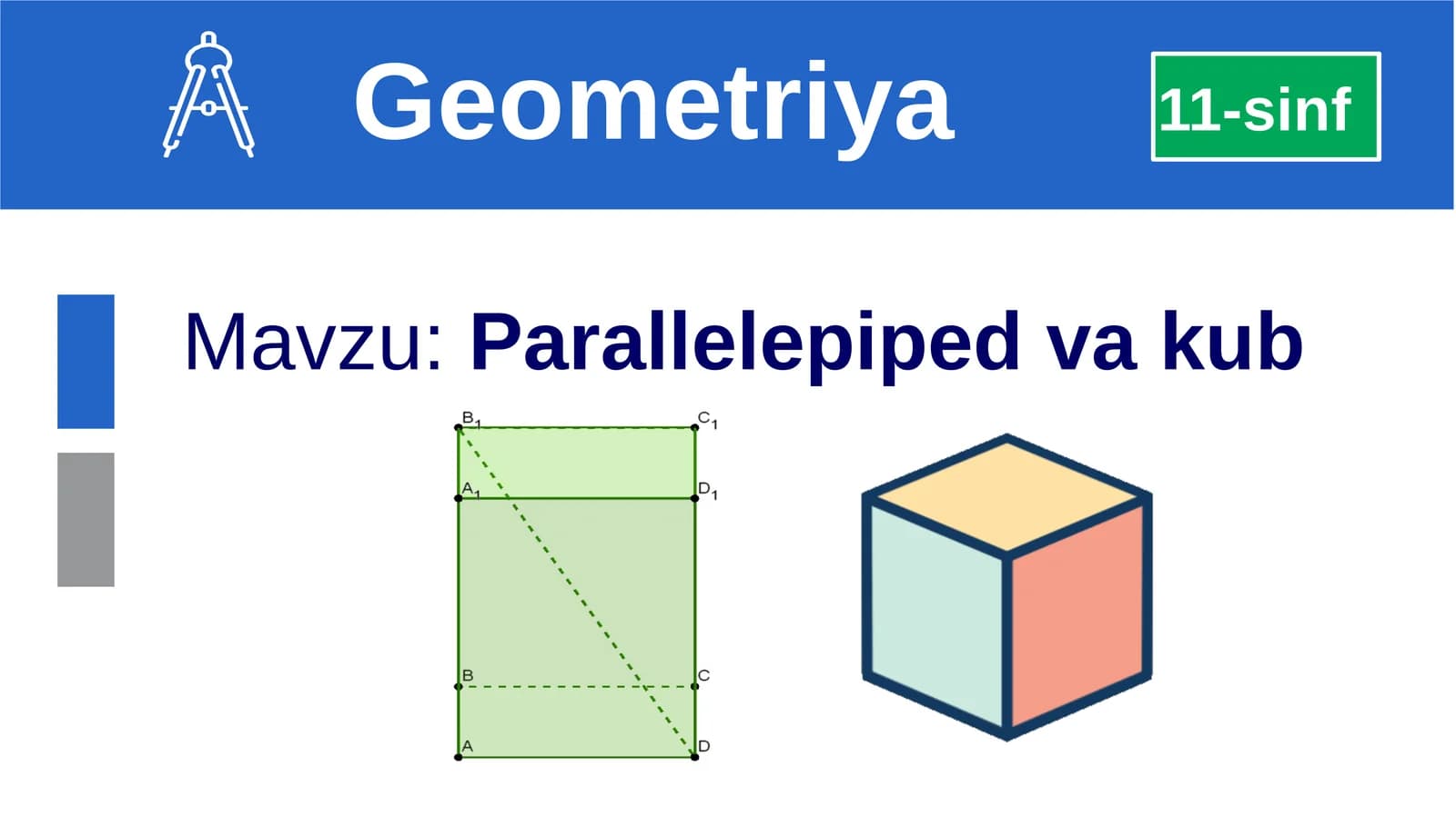 Parallelepiped va kub