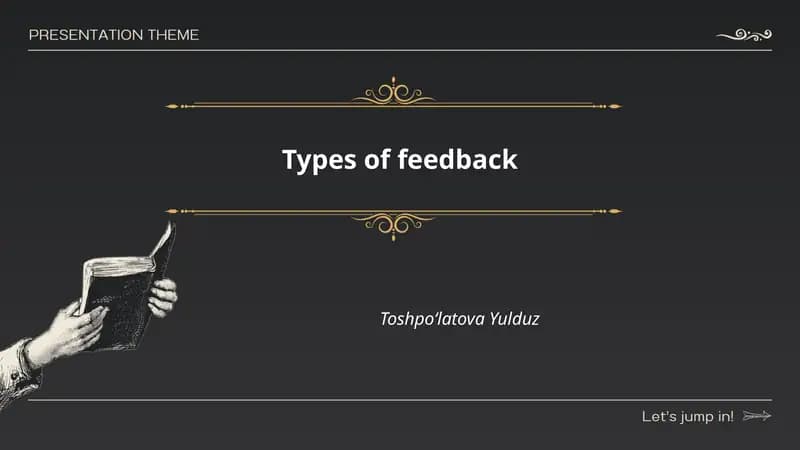 Types of feedback