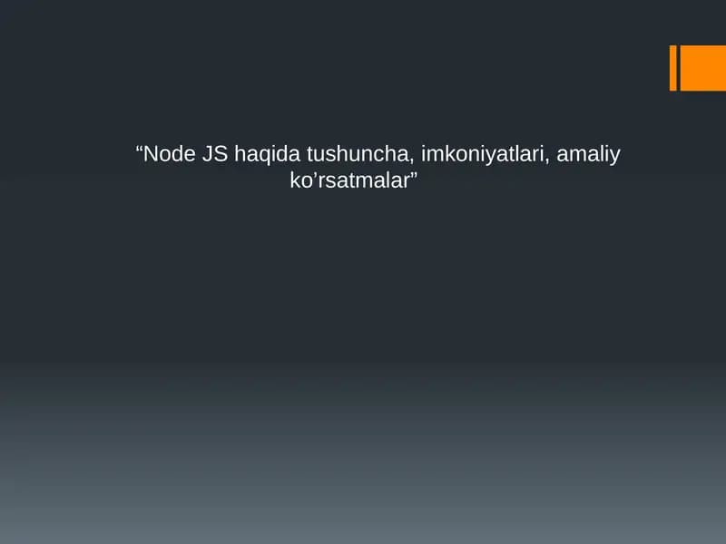 Node JS