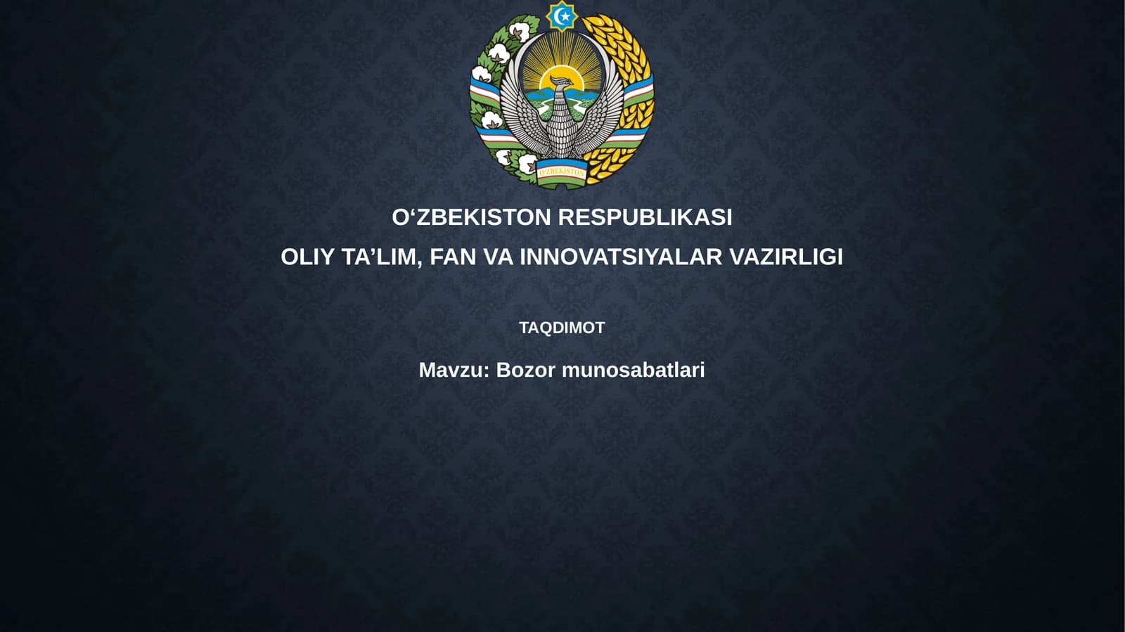 Bozor munosabatlari