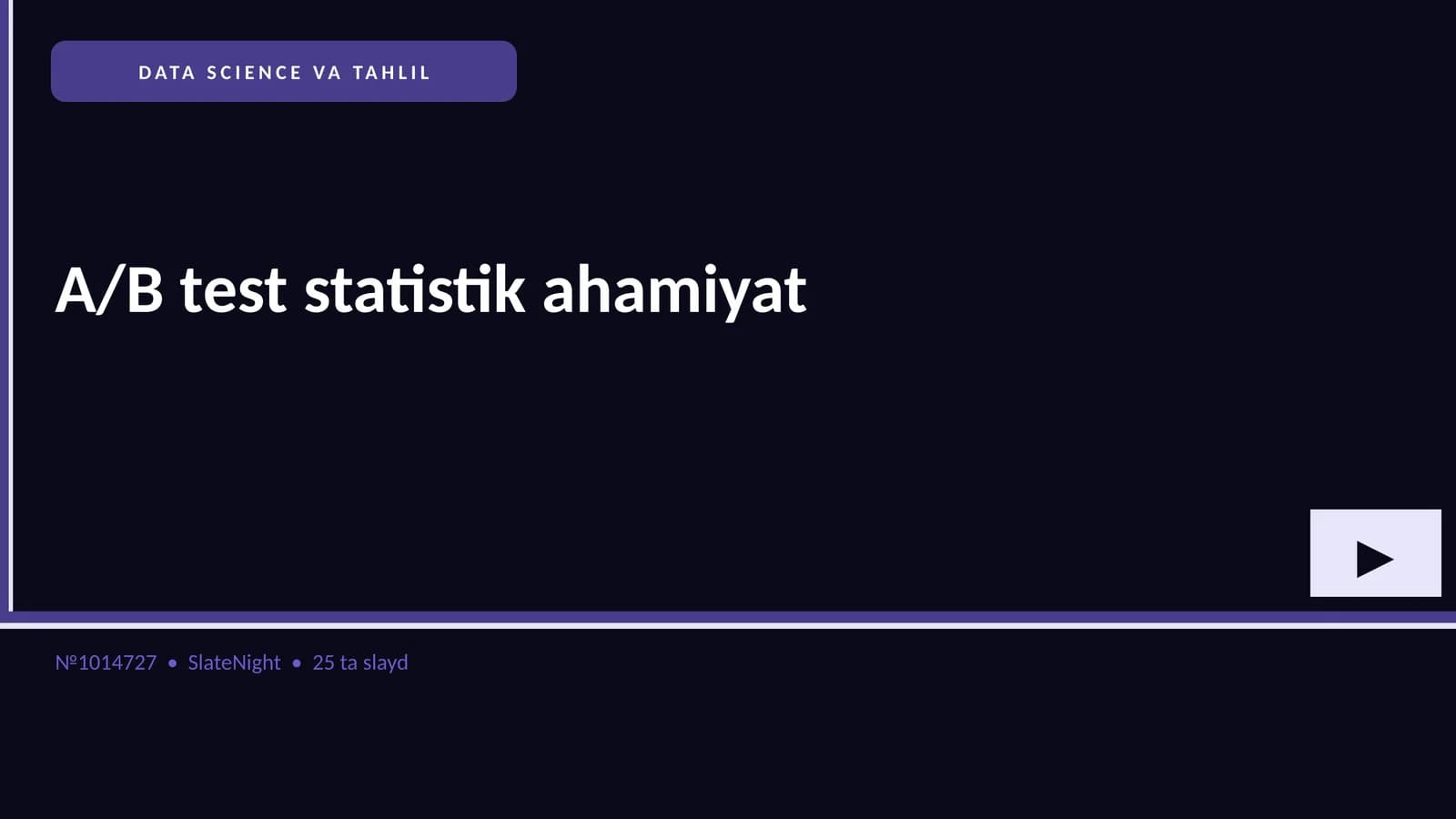 DATA SCIENCE VA TAHLIL
