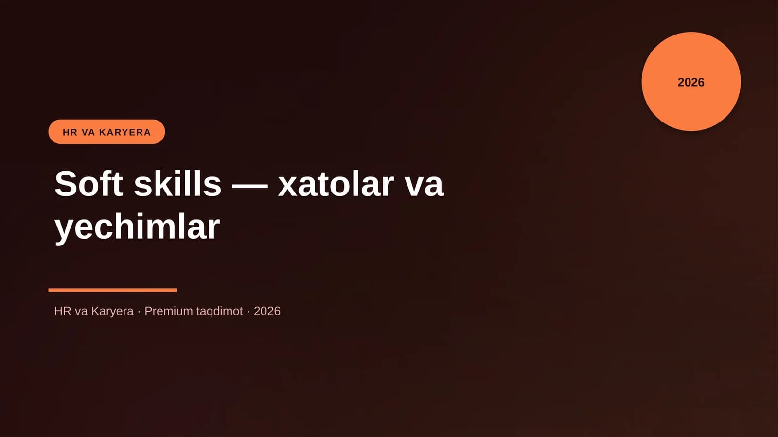 Soft skills — xatolar va yechimlar