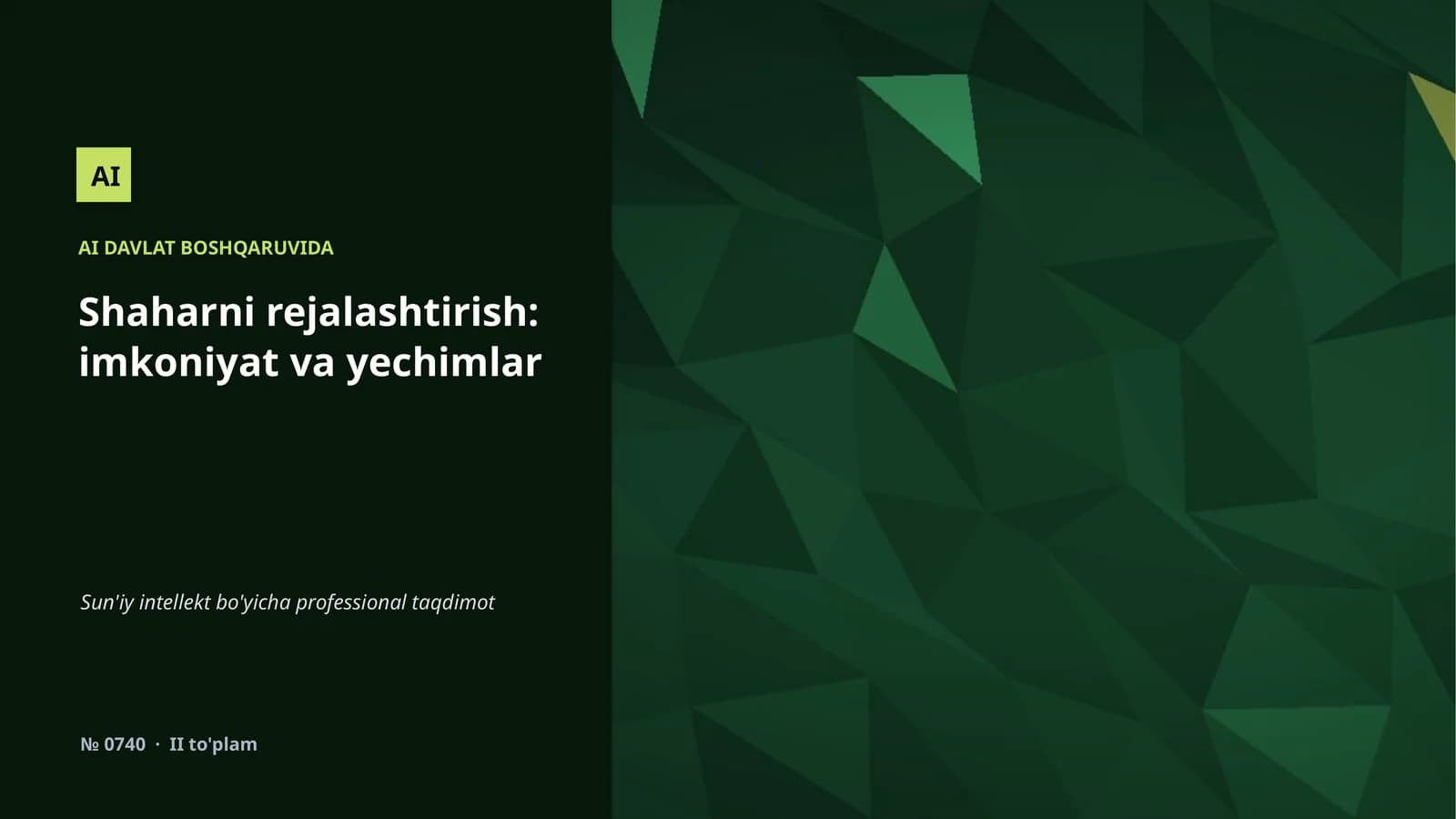 AI DAVLAT BOSHQARUVIDA