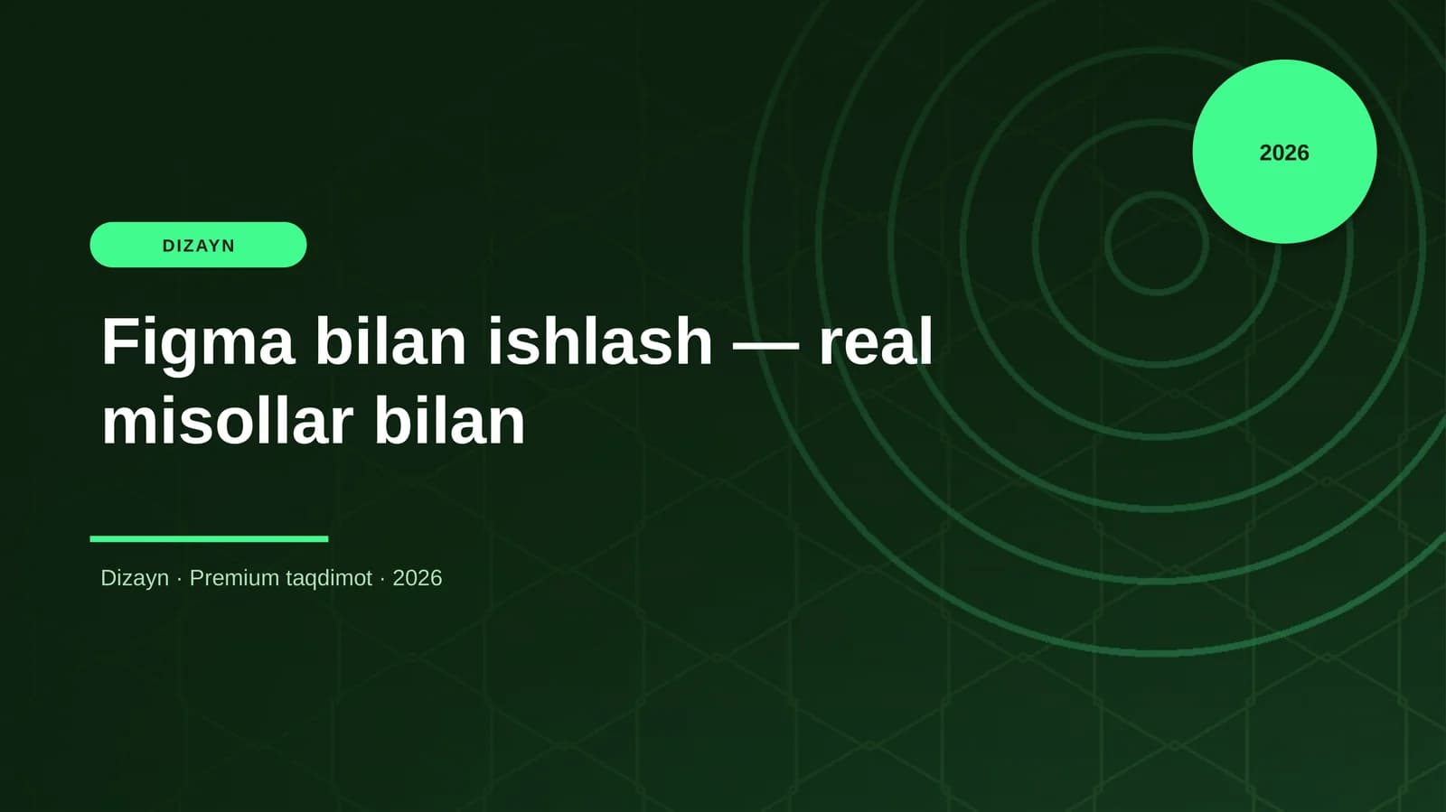 Figma bilan ishlash — real misollar bilan