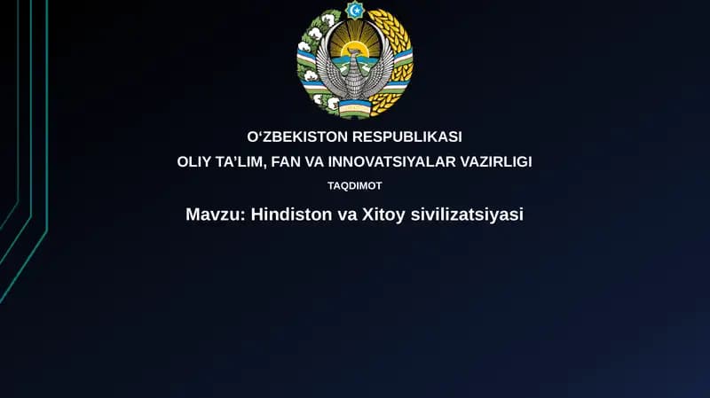 Hindiston va Xitoysivilizatsiyasi