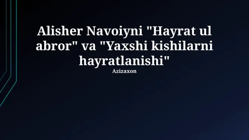 Hayrat ul Abror