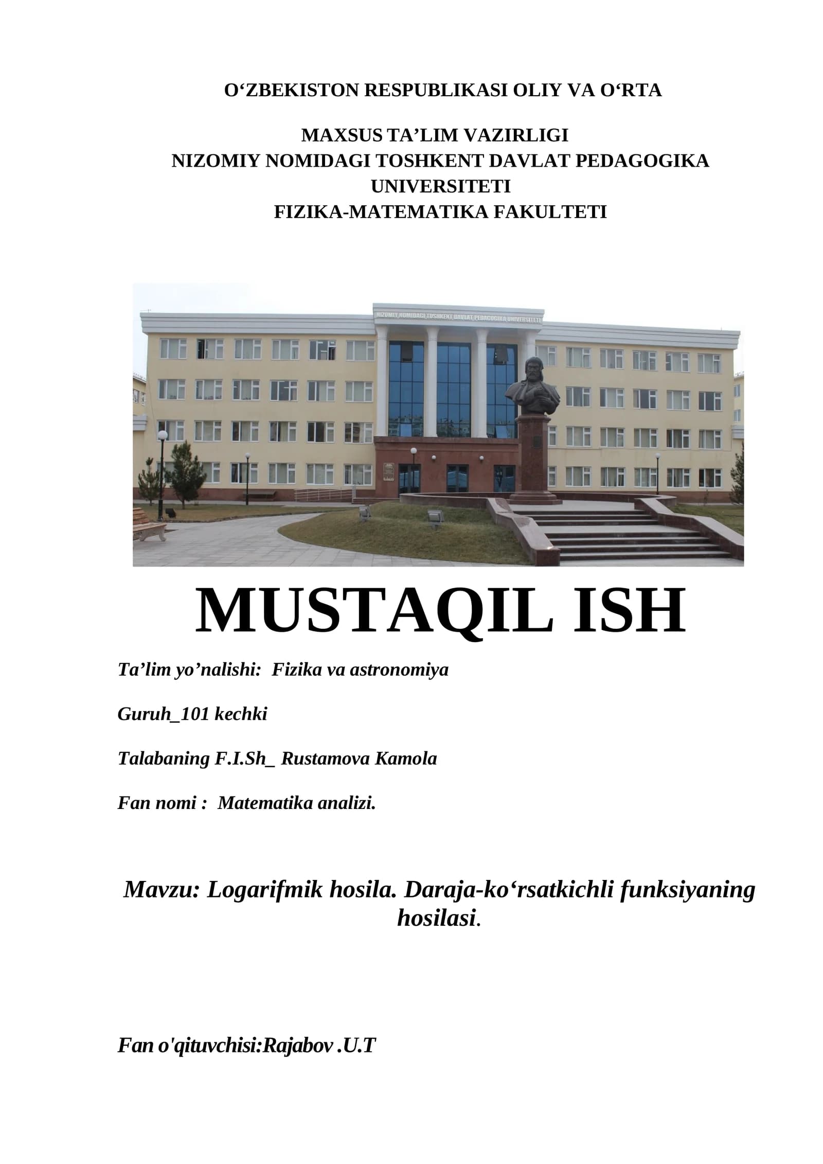 Matematika analizi