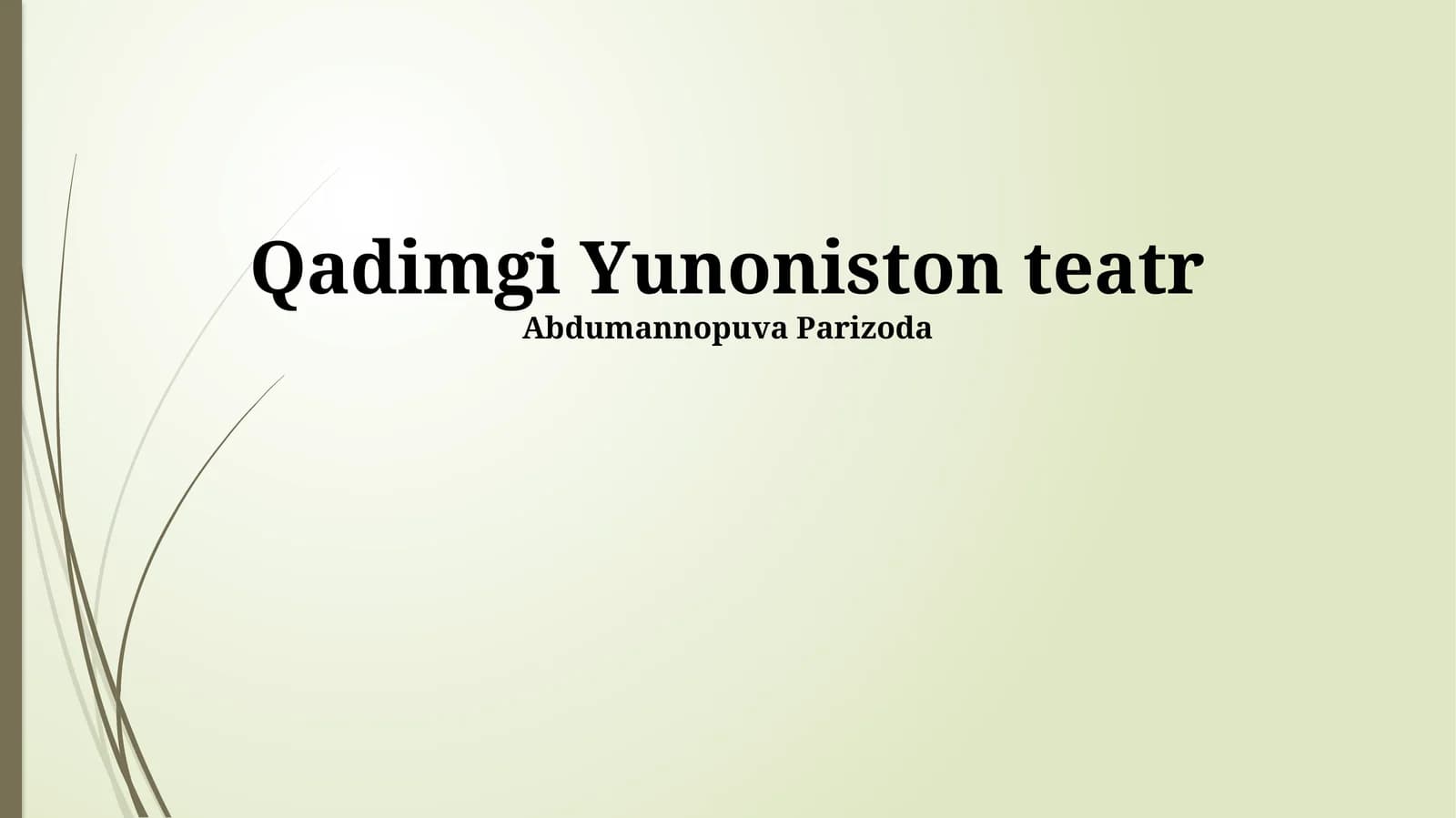 Qadimgi Yunoniston teatr