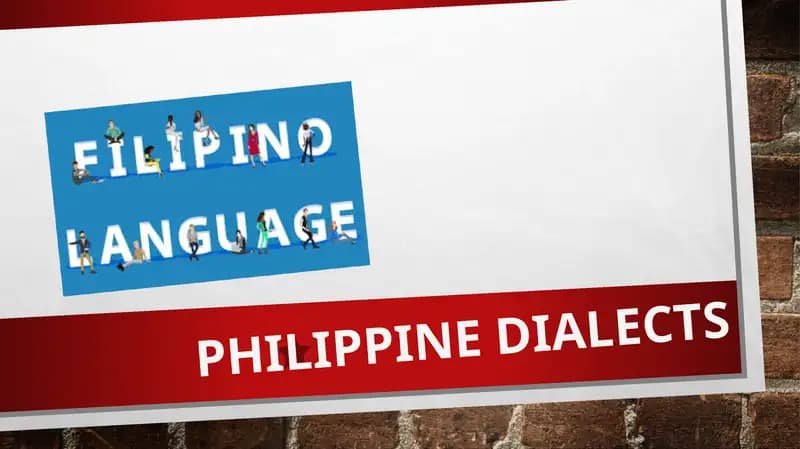 Philippine Dialects