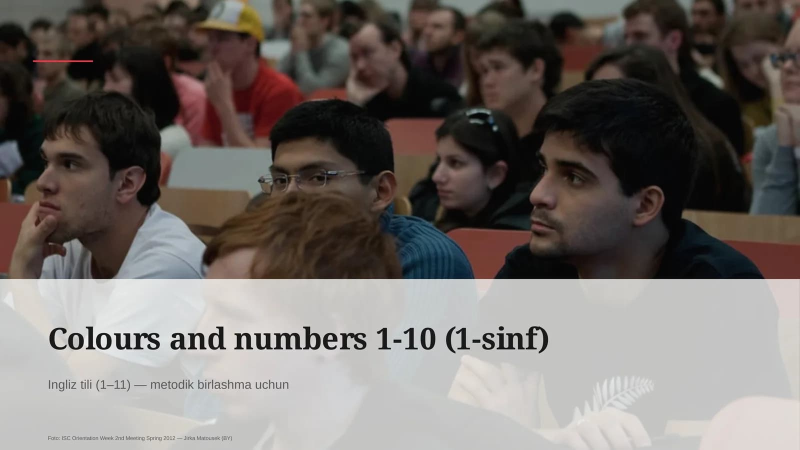 Colours and numbers 1-10 (1-sinf)