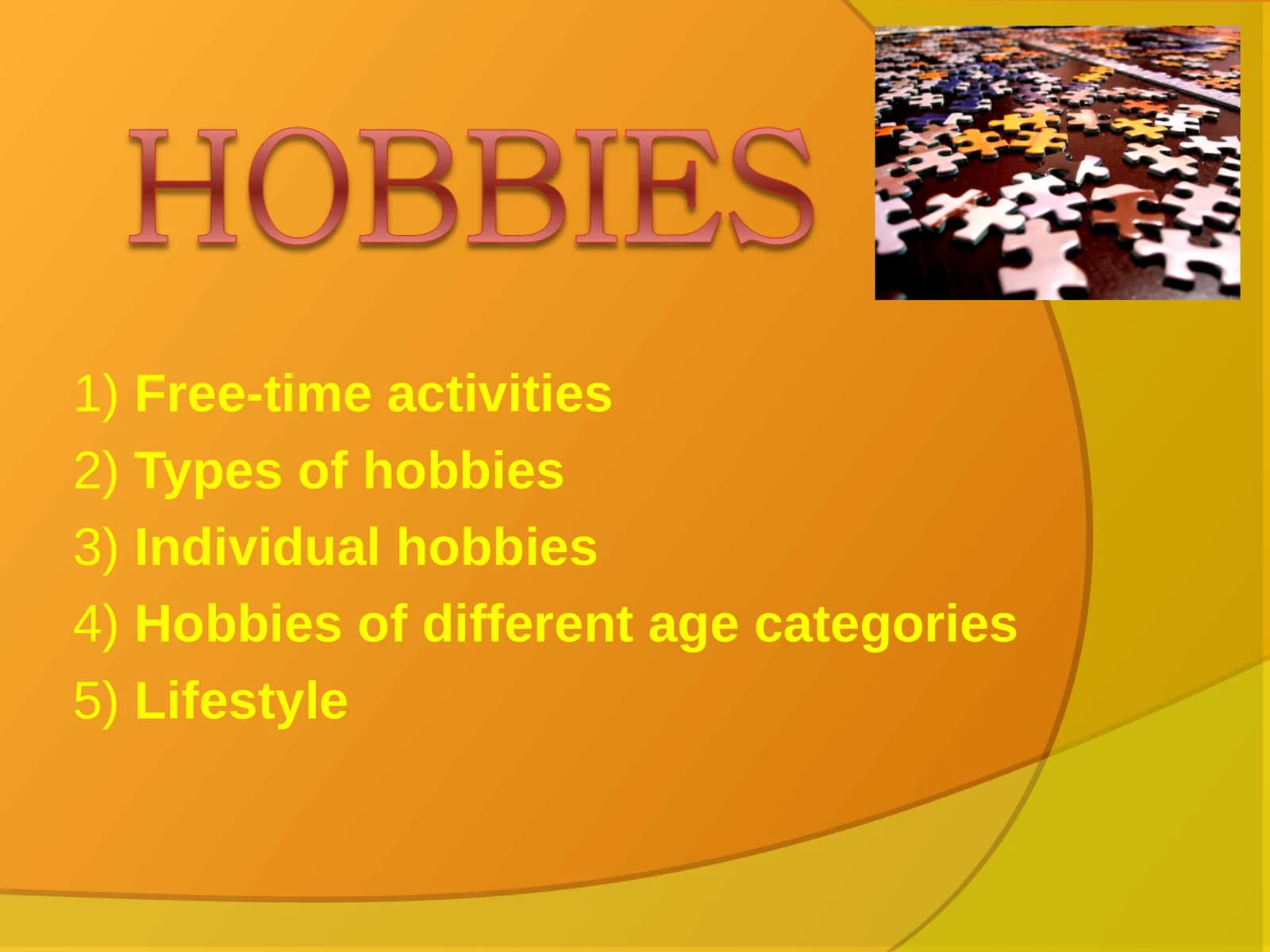 Free-time activities
