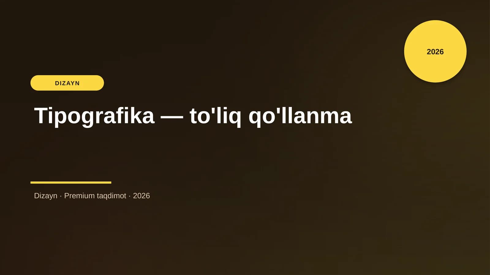Tipografika — to'liq qo'llanma