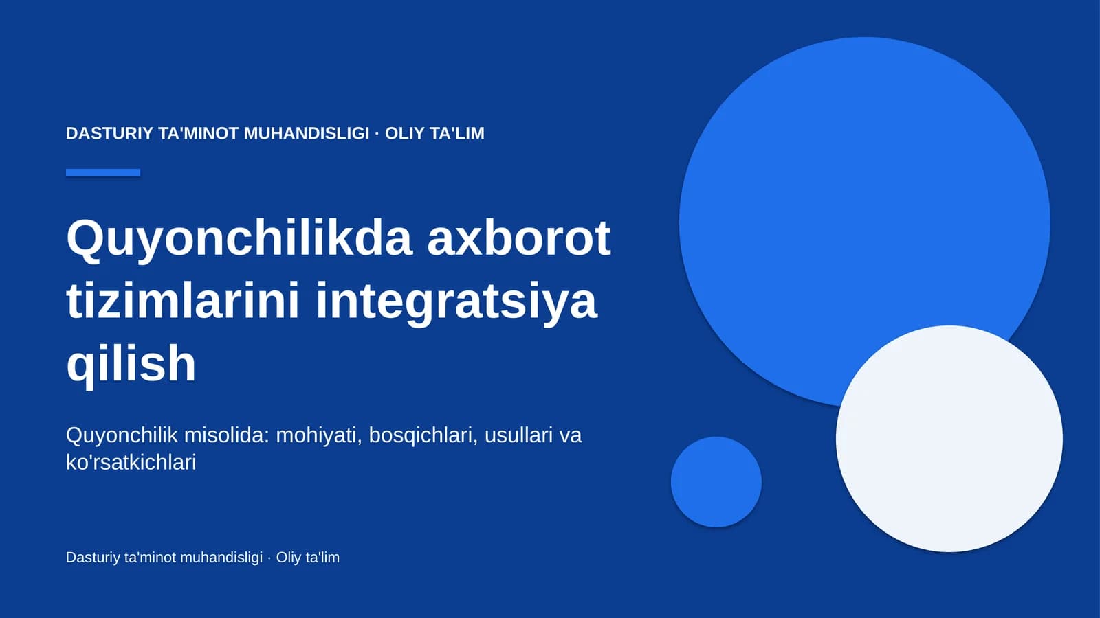 quyonchilikda axborot tizimlarini integratsiya qilish 3275