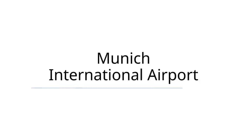 Munich International Airport