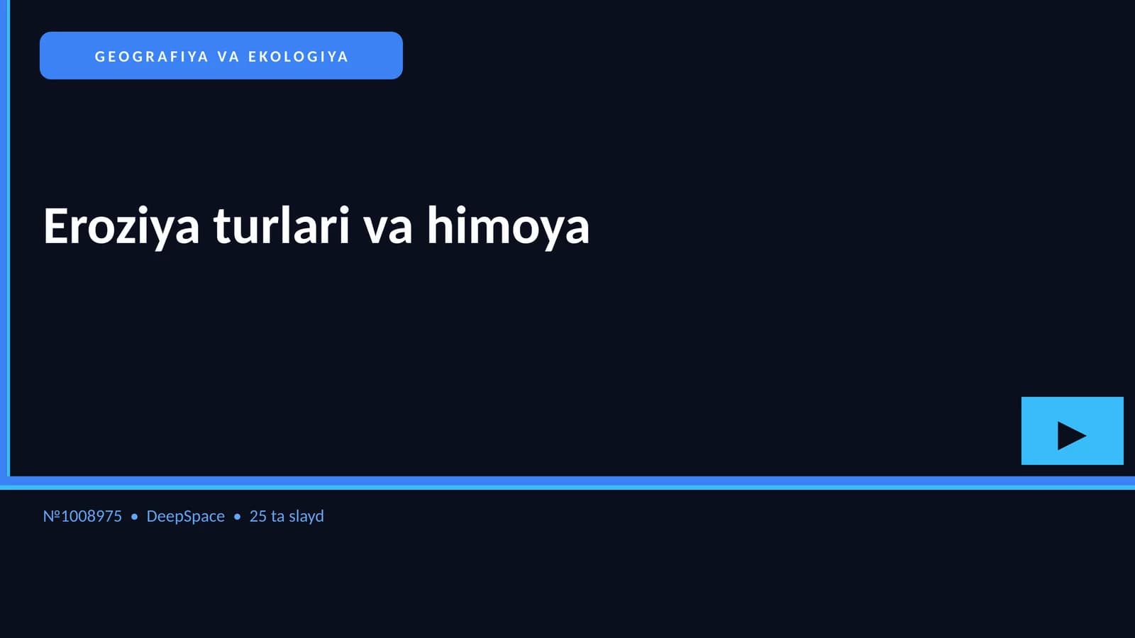 Eroziya turlari va himoya